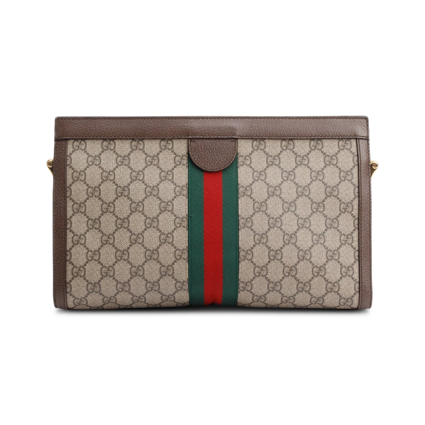 Gucci GG Supreme Monogram Web Medium Ophidia Chain Shoulder Bag