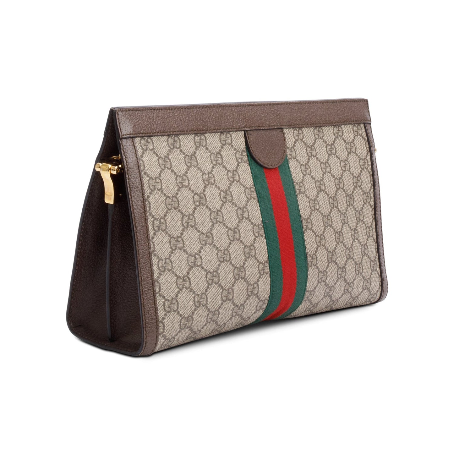 Gucci GG Supreme Monogram Web Medium Ophidia Chain Shoulder Bag