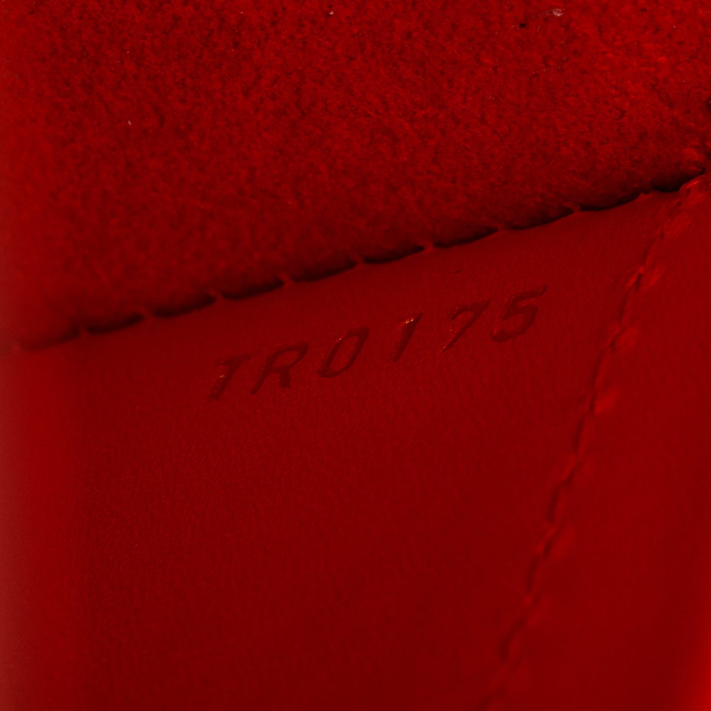 Louis Vuitton Red Calfskin Louise Chain Clutch MM