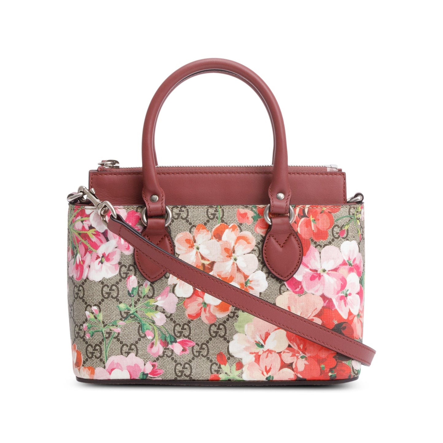 Gucci GG Supreme Blooms Small Top Handle Bag