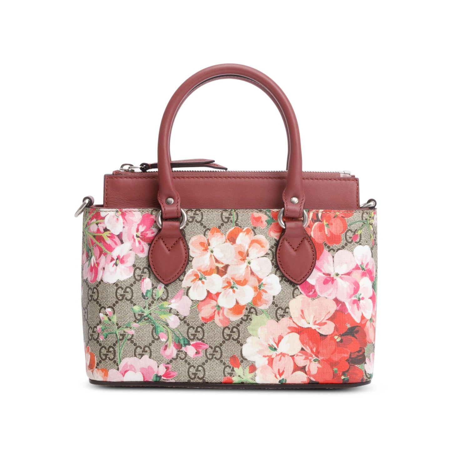 Gucci GG Supreme Blooms Small Top Handle Bag