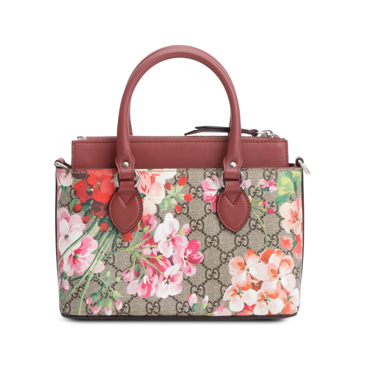 Gucci GG Supreme Blooms Small Top Handle Bag