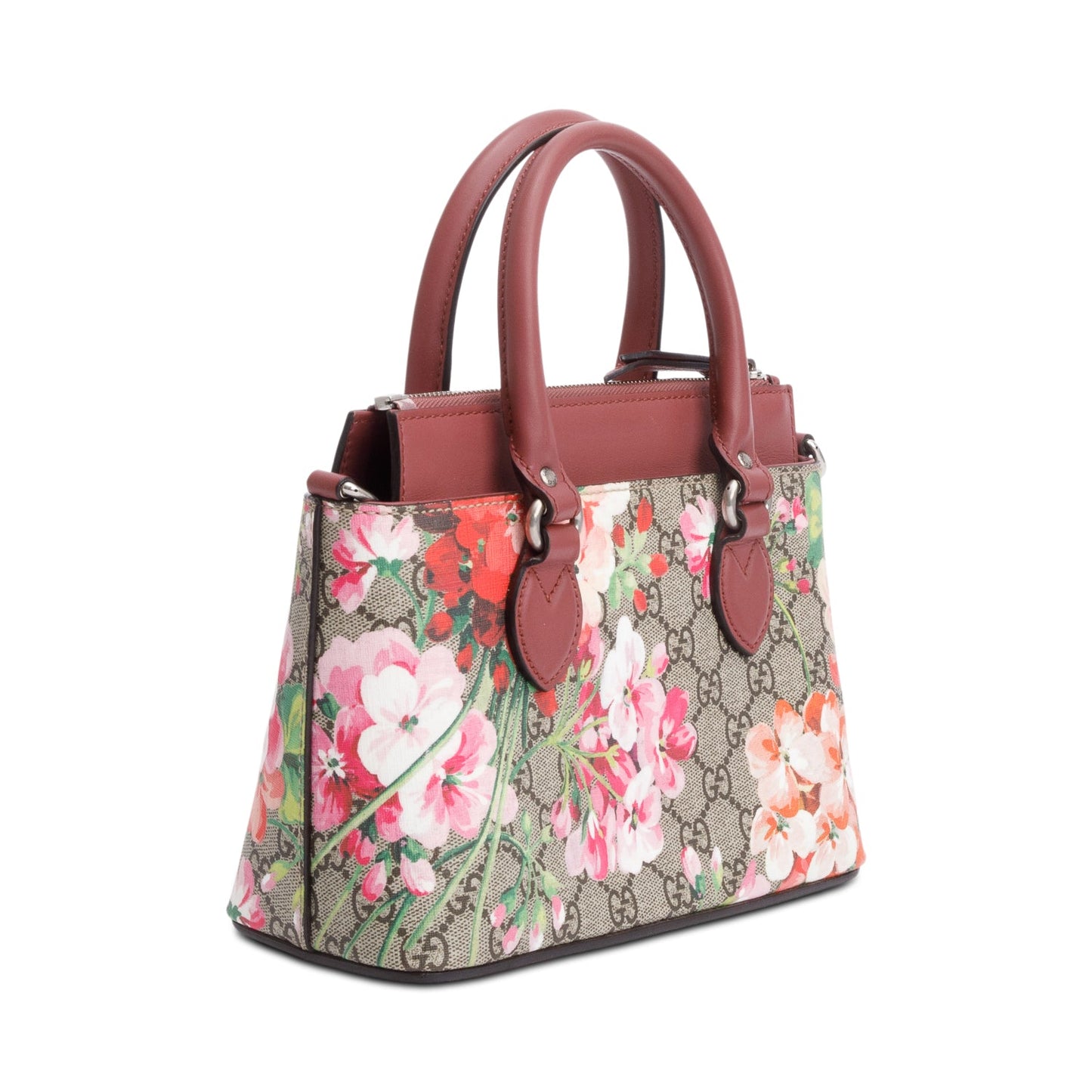 Gucci GG Supreme Blooms Small Top Handle Bag