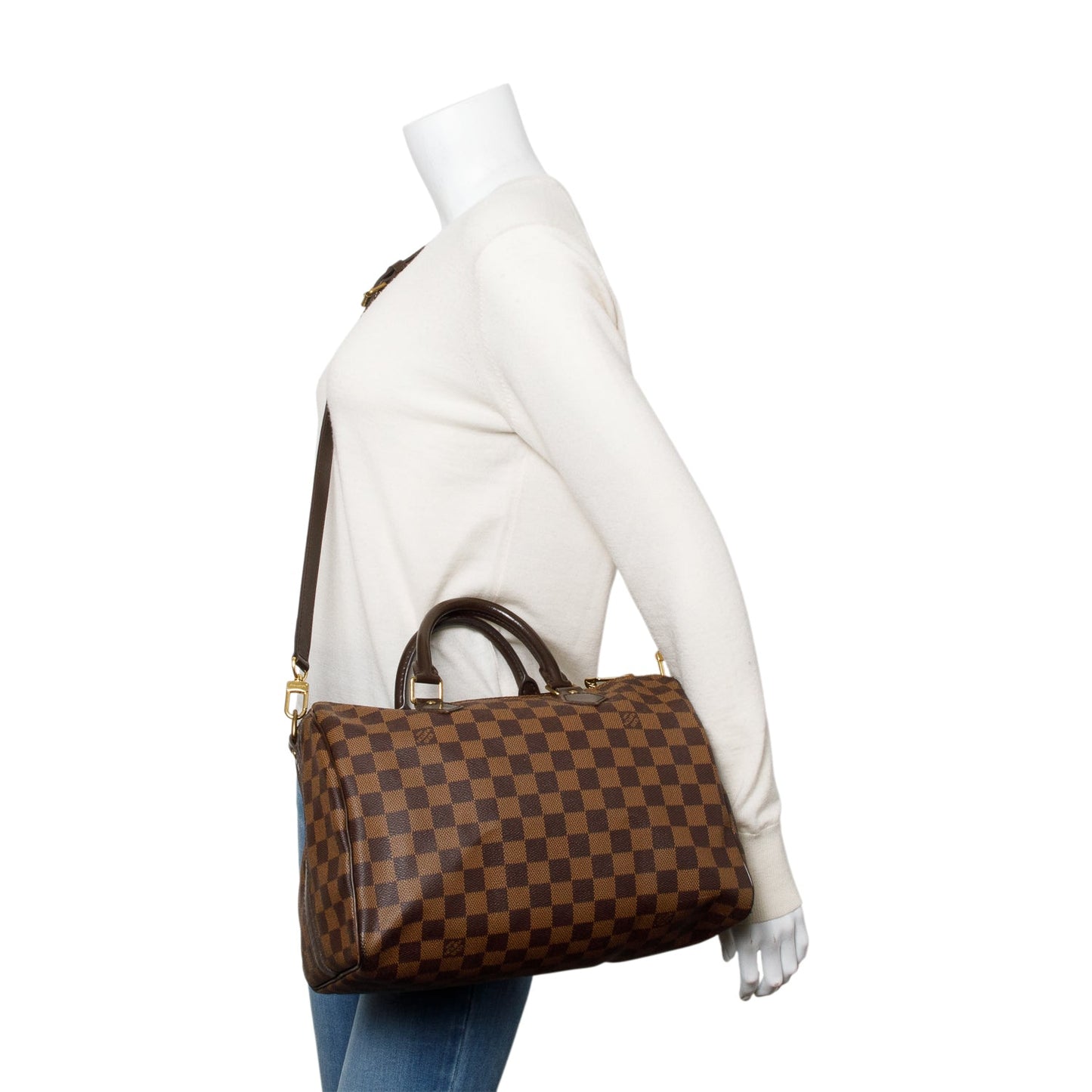 Louis Vuitton Damier Ebene Speedy Bandouliere 30