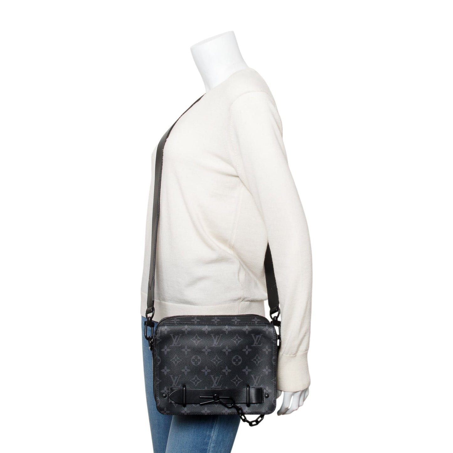 Louis Vuitton Monogram Eclipse Steamer Messenger Bag