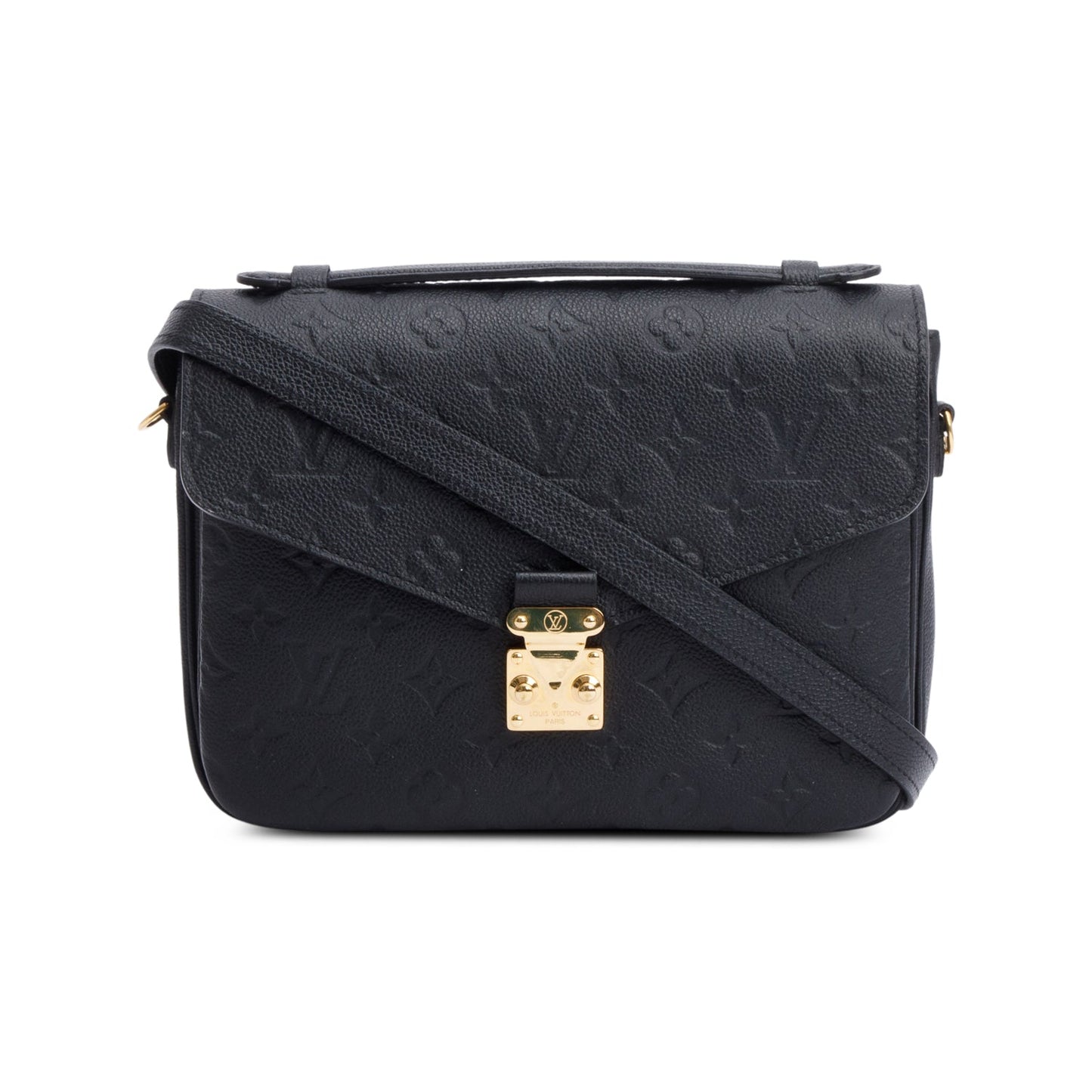 Louis Vuitton Black Monogram Empreinte Leather Pochette Metis