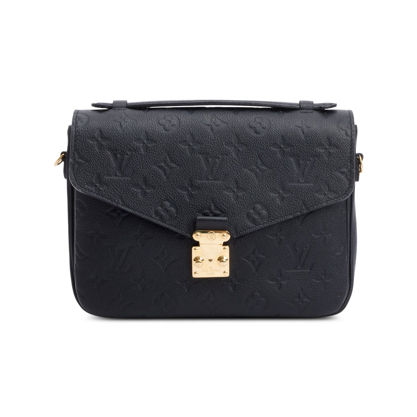 Louis Vuitton Black Monogram Empreinte Leather Pochette Metis