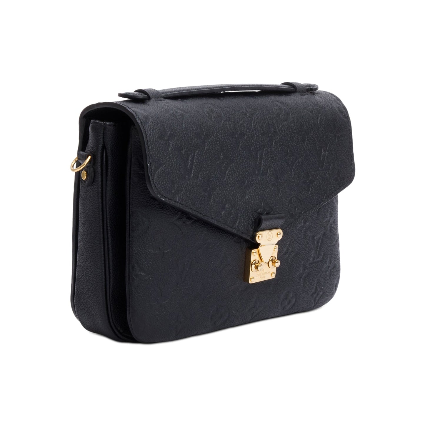 Louis Vuitton Black Monogram Empreinte Leather Pochette Metis