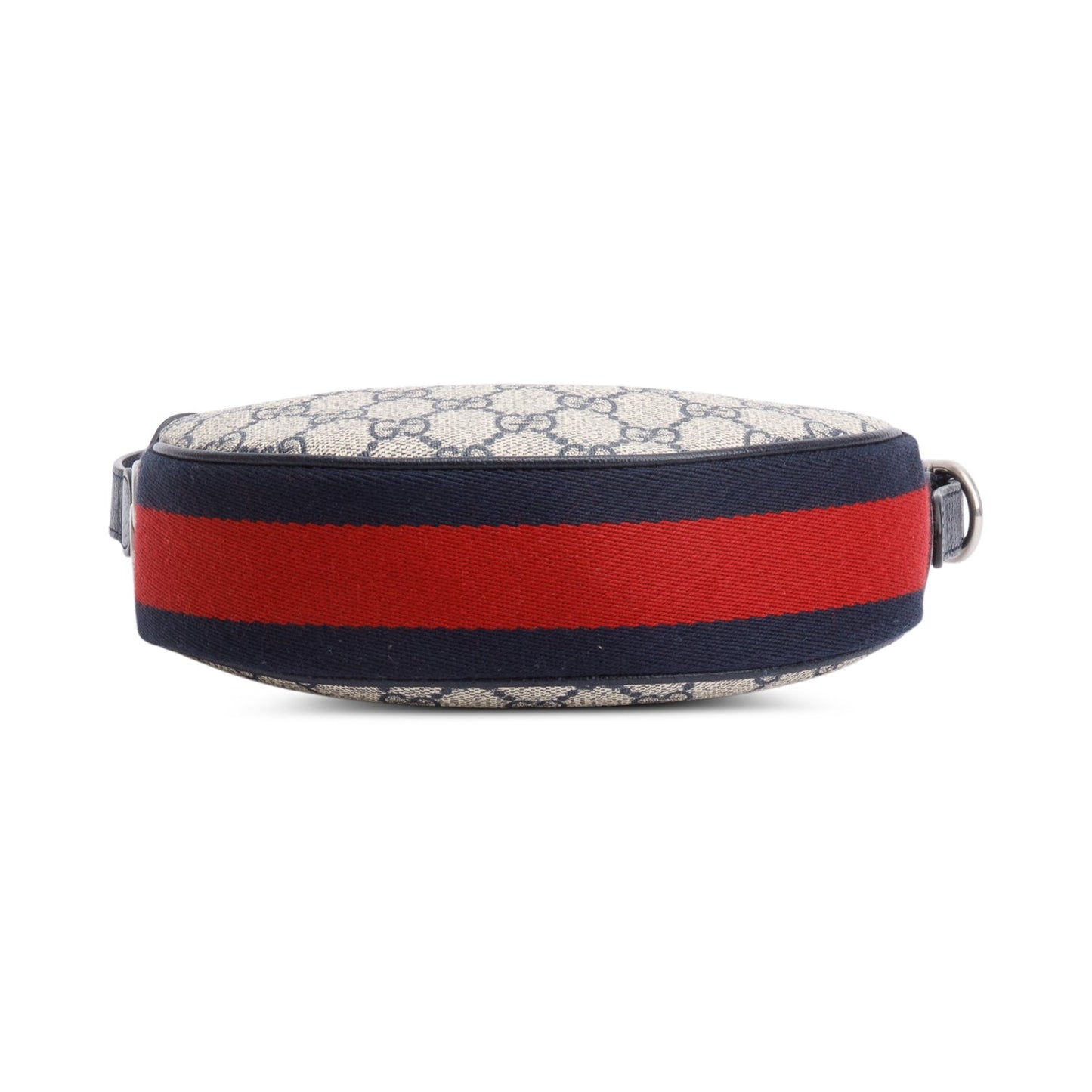 Gucci Blue GG Supreme Ophidia Half-Moon Mini Bag