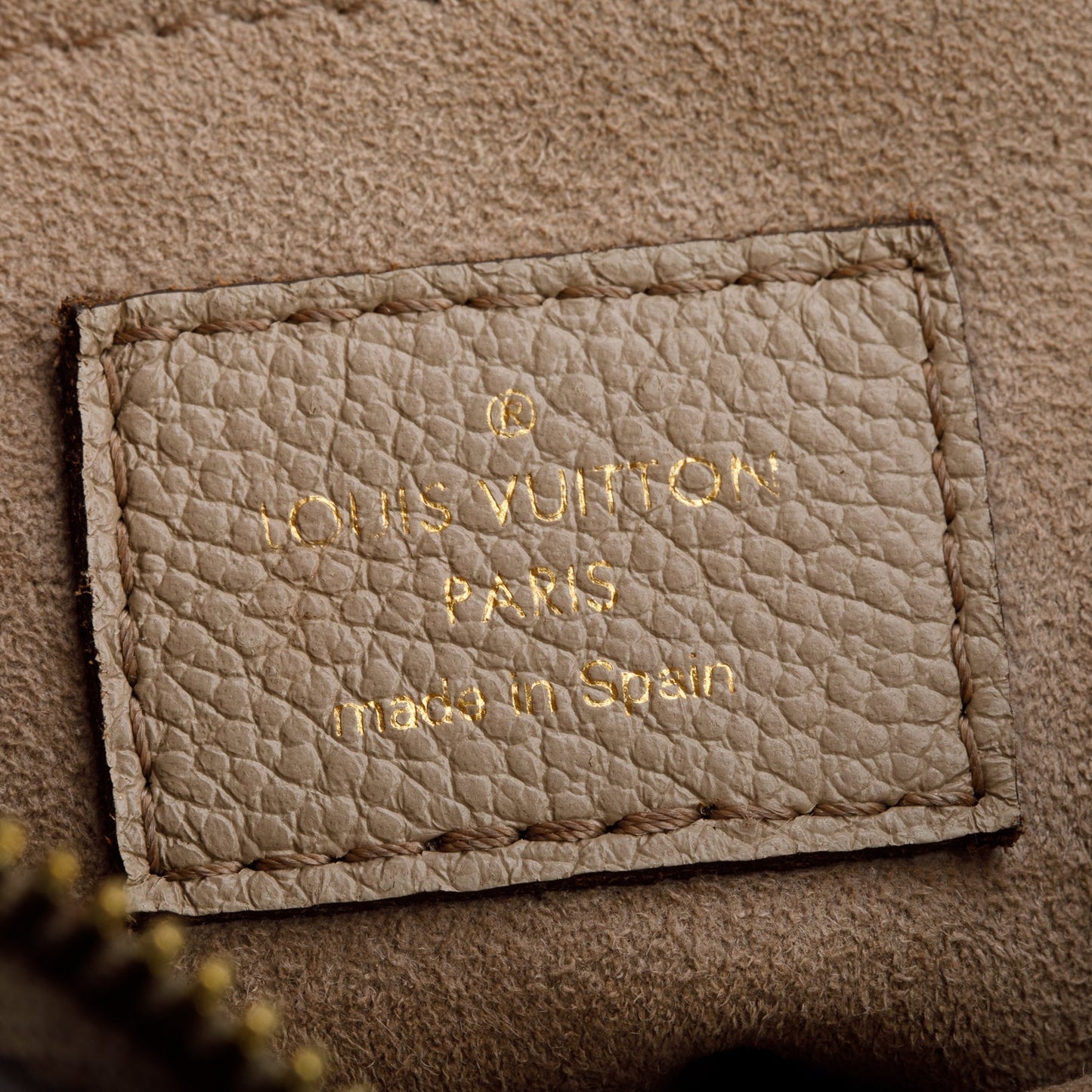 Louis Vuitton 2023 Beige Bicolour Monogram Giant Empreinte Bagatelle