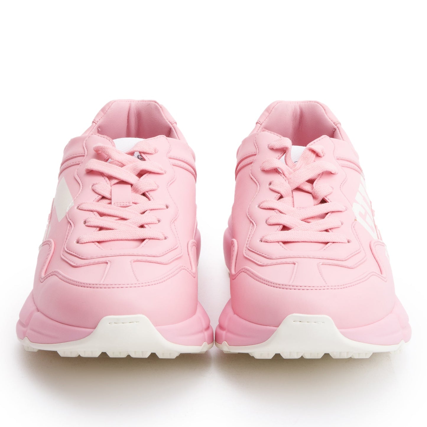 Gucci Pink Leather Women's Rhyton '25' Sneakers, Size 39