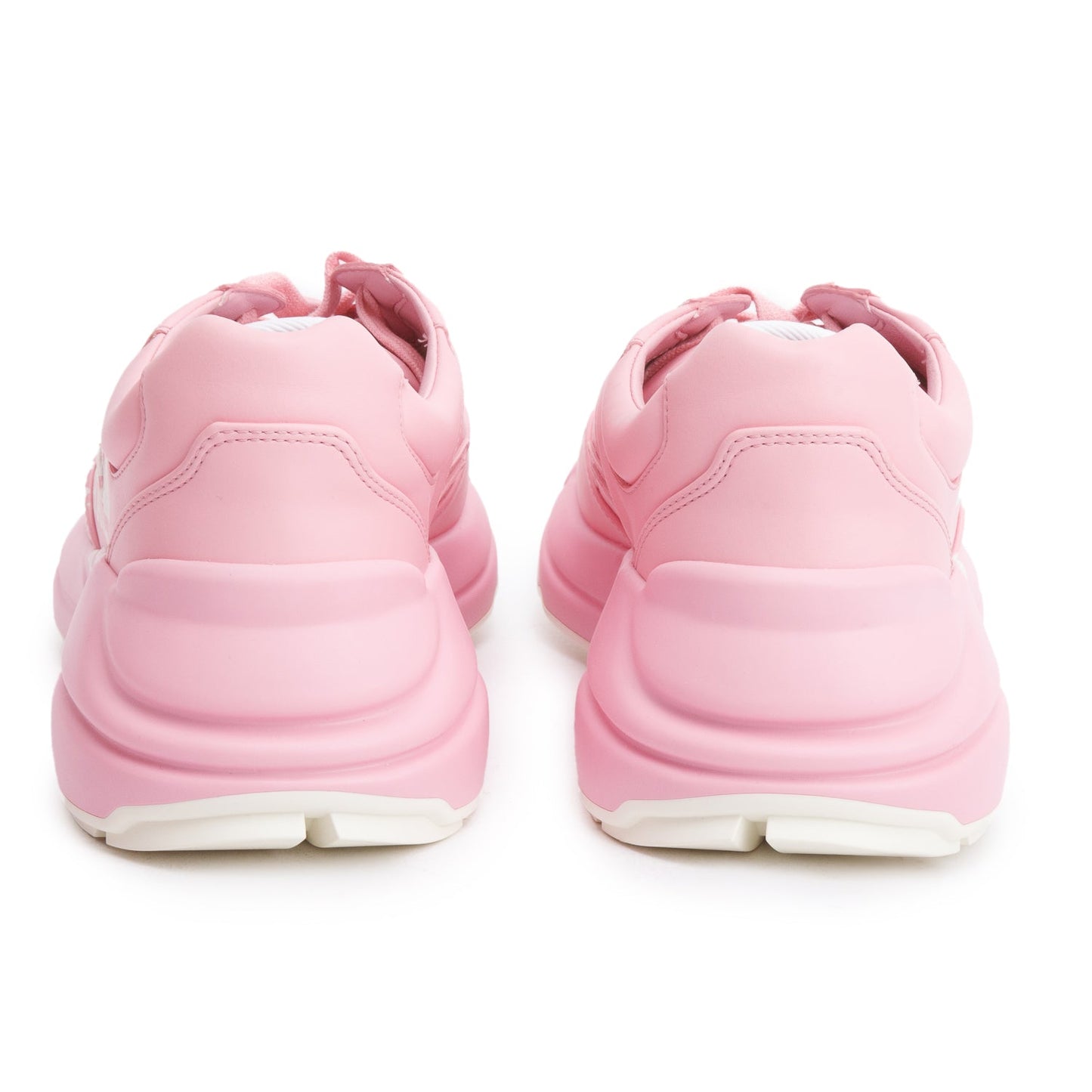 Gucci Pink Leather Women's Rhyton '25' Sneakers, Size 39