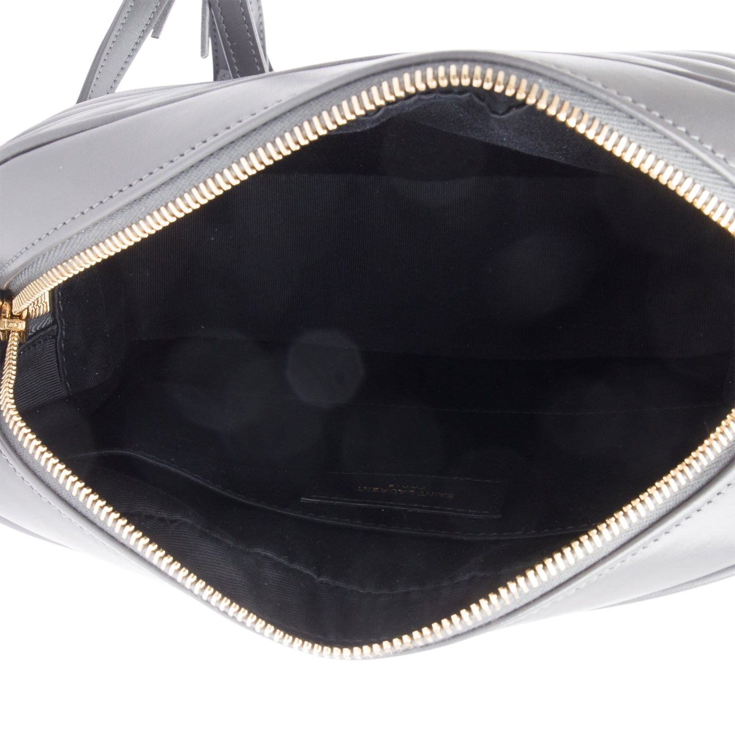 Saint Laurent 2021 Grey Quilted Leather Lou Camera Bag