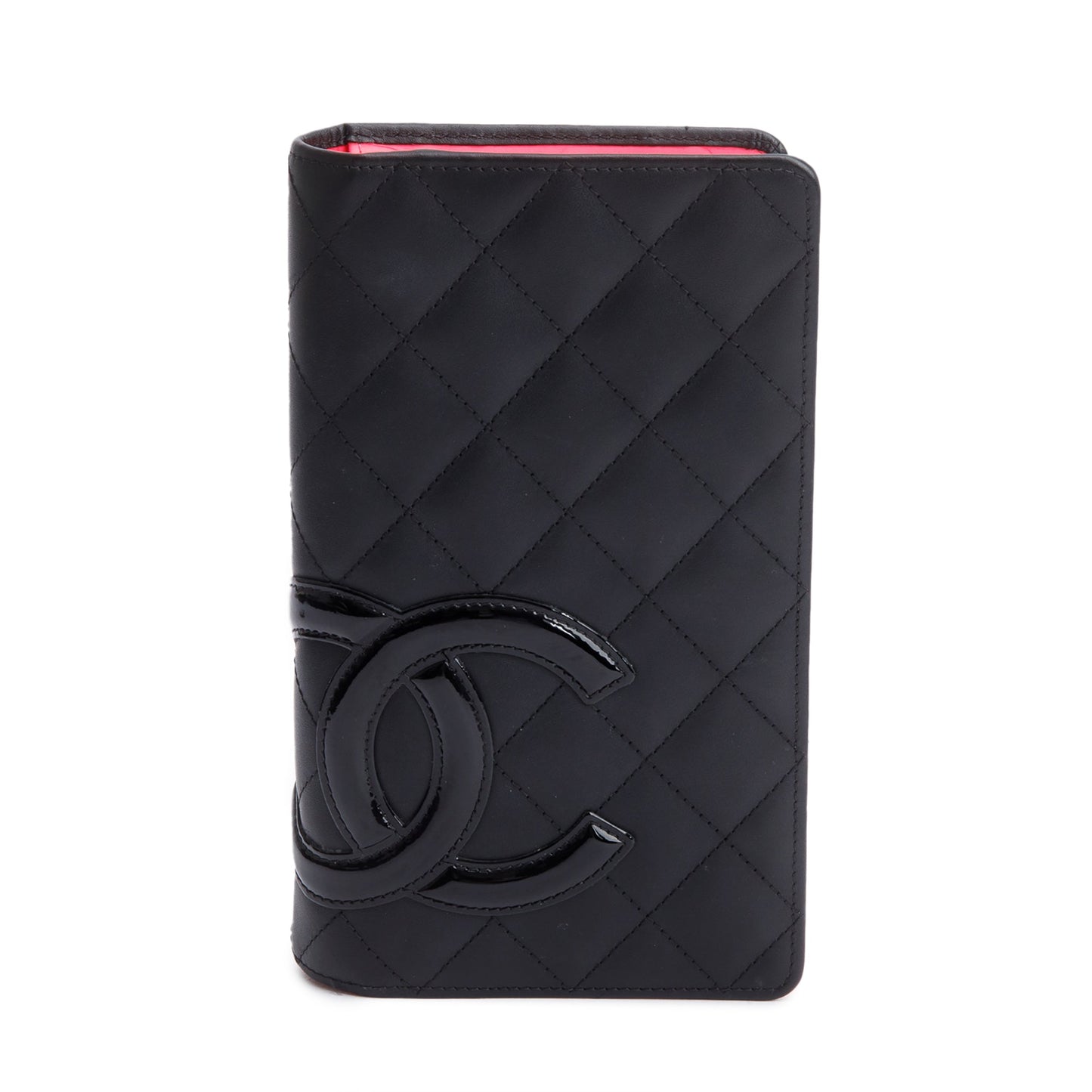 Chanel Black Calfskin Leather Cambon Yen Wallet