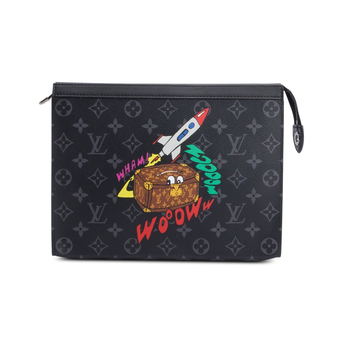 Louis Vuitton Monogram Eclipse Illustration Pochette Voyage MM
