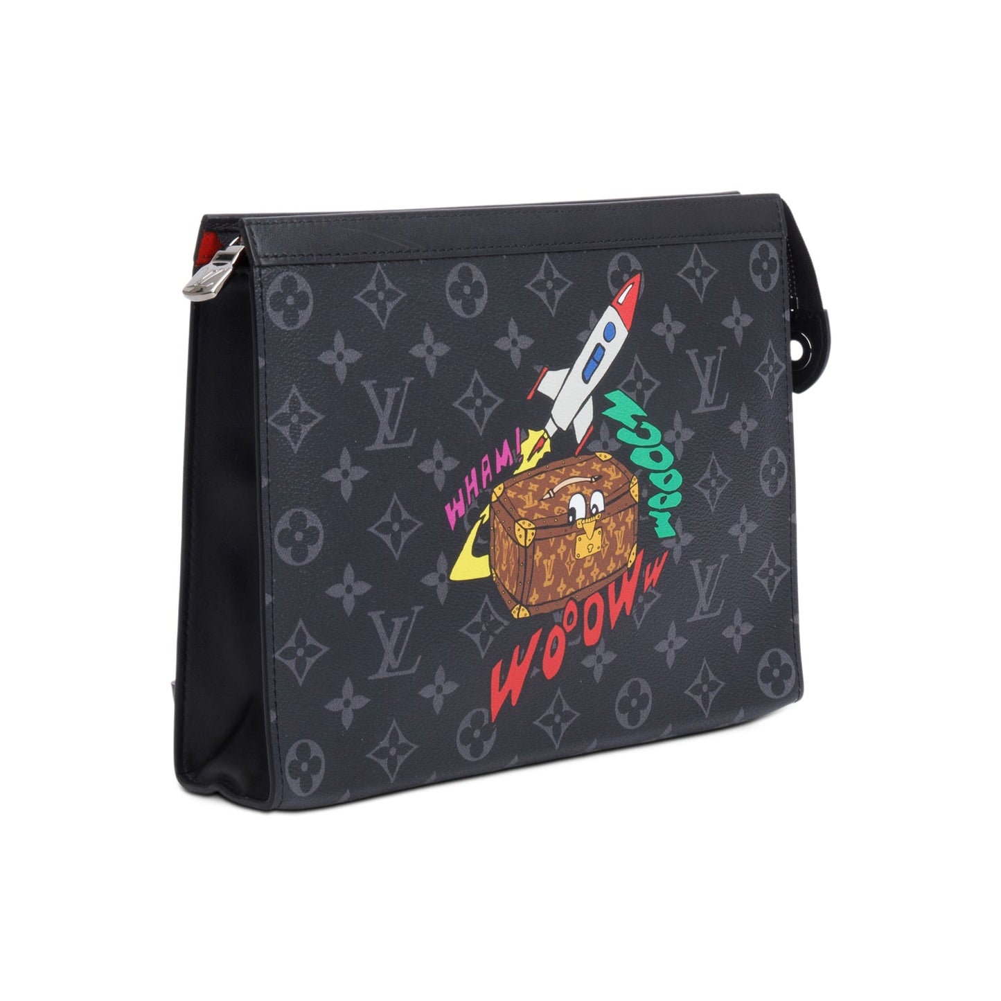 Louis Vuitton Monogram Eclipse Illustration Pochette Voyage MM