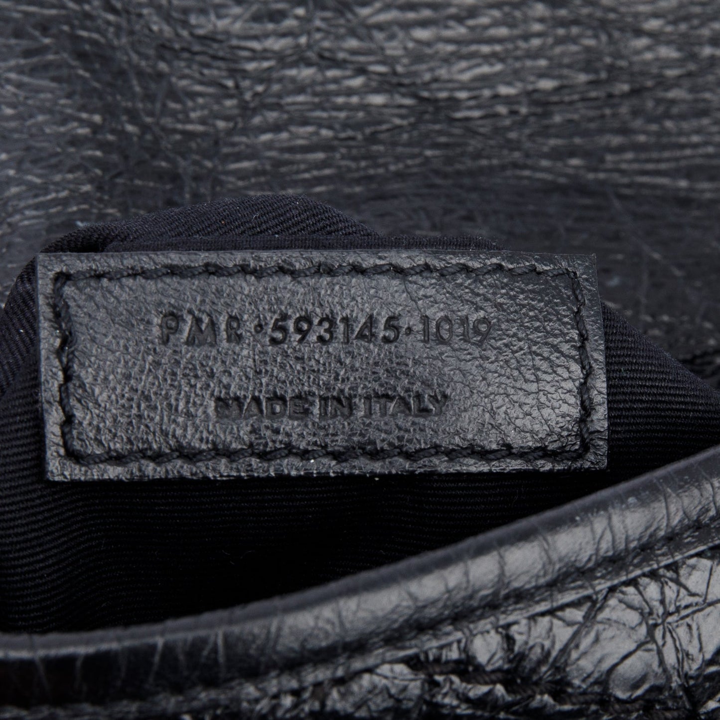 Saint Laurent Black Crinkled Calfskin Matelasse Niki Chain Wallet