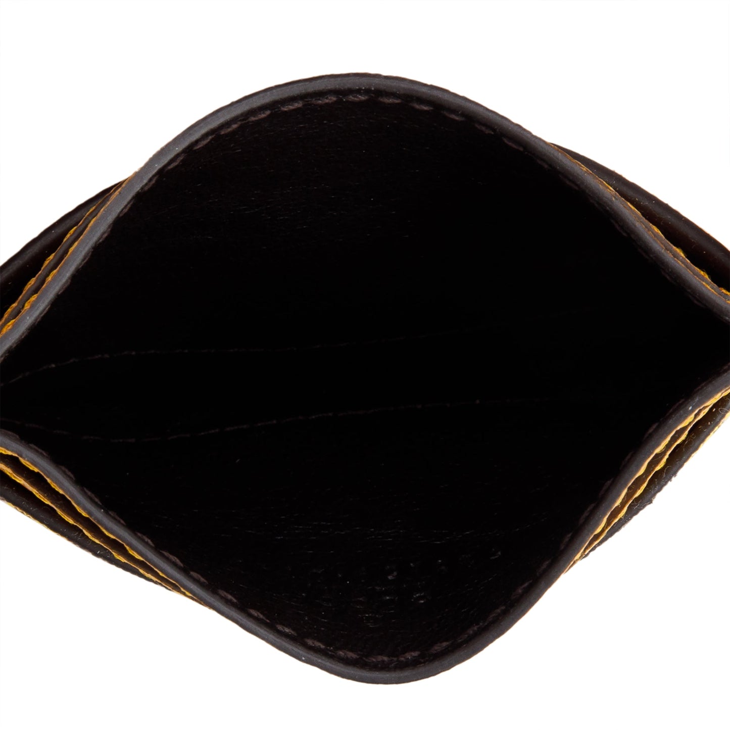 Gucci Yellow Calfskin Leather Flora Ophidia Card Holder