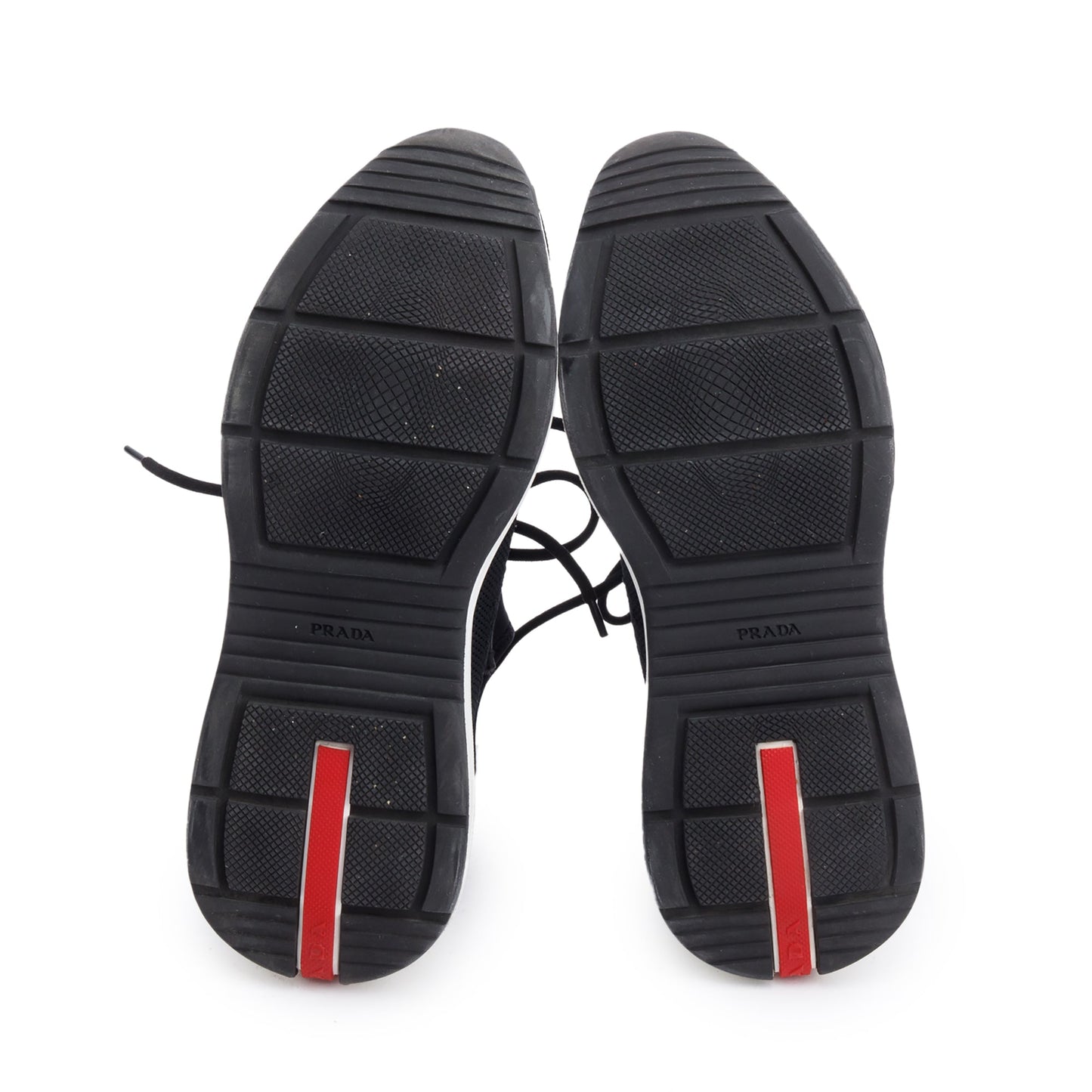 Prada Black Neoprene Nylon Sport Sneakers, Size 37