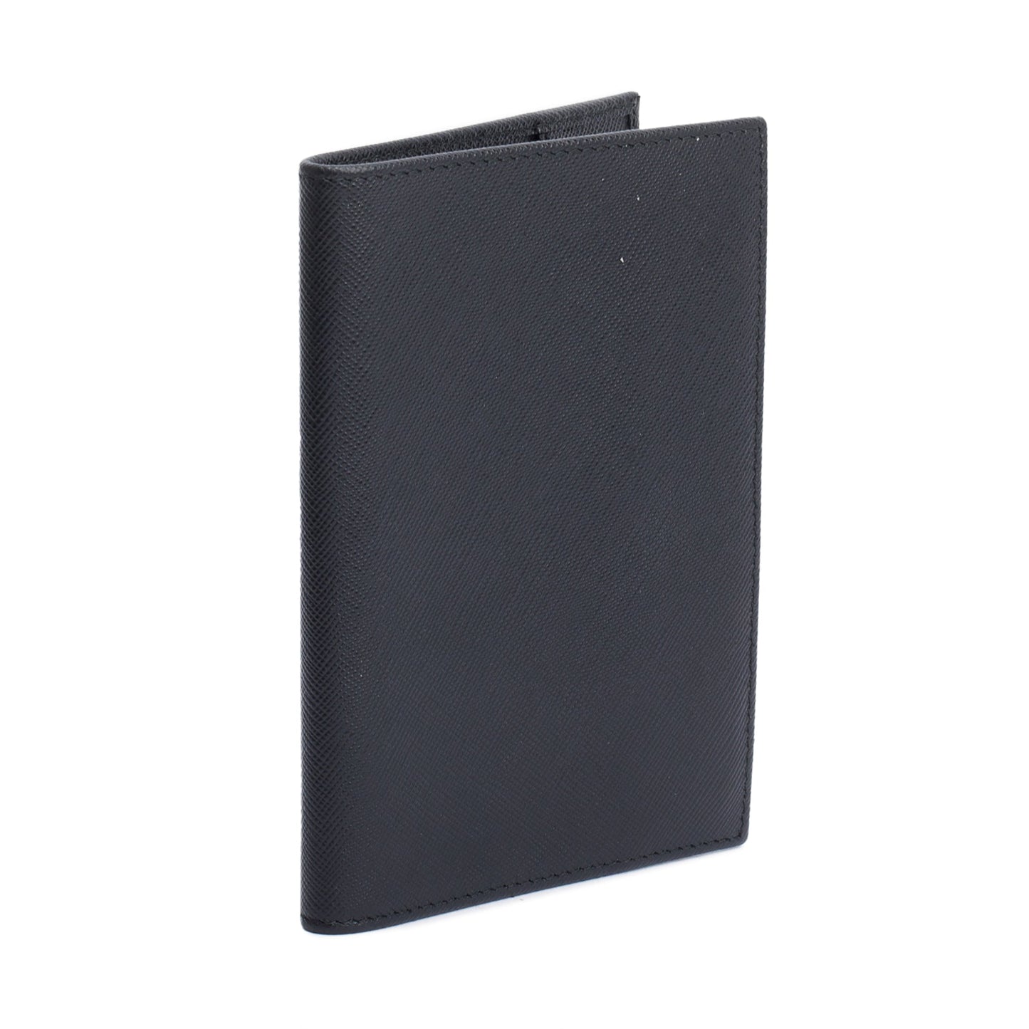 Prada Black Saffiano Leather Passport Holder