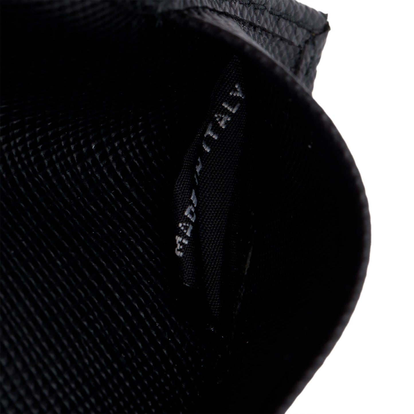 Prada Black Saffiano Leather Passport Holder