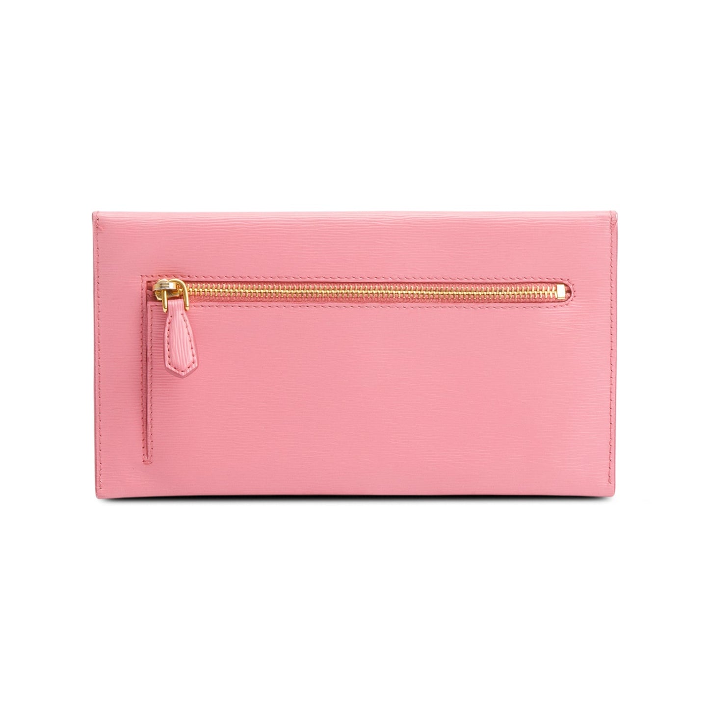 Prada Pink Vitello Move Leather Envelope Wallet