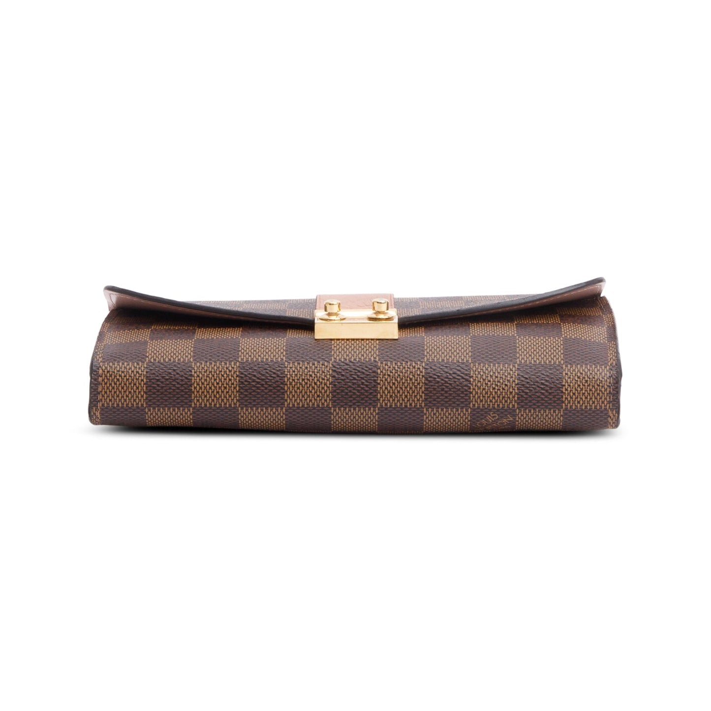 Louis Vuitton Damier Ebene Croisette Chain Wallet