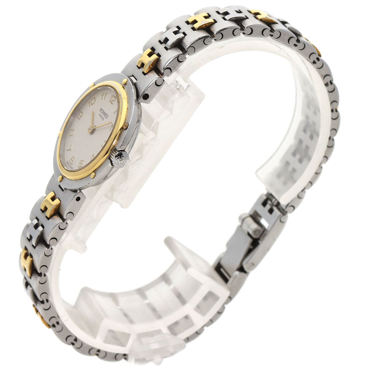 HERMES Watches Quartz Stainless Steel , SSxGP gold Olympia Ivory dial Women