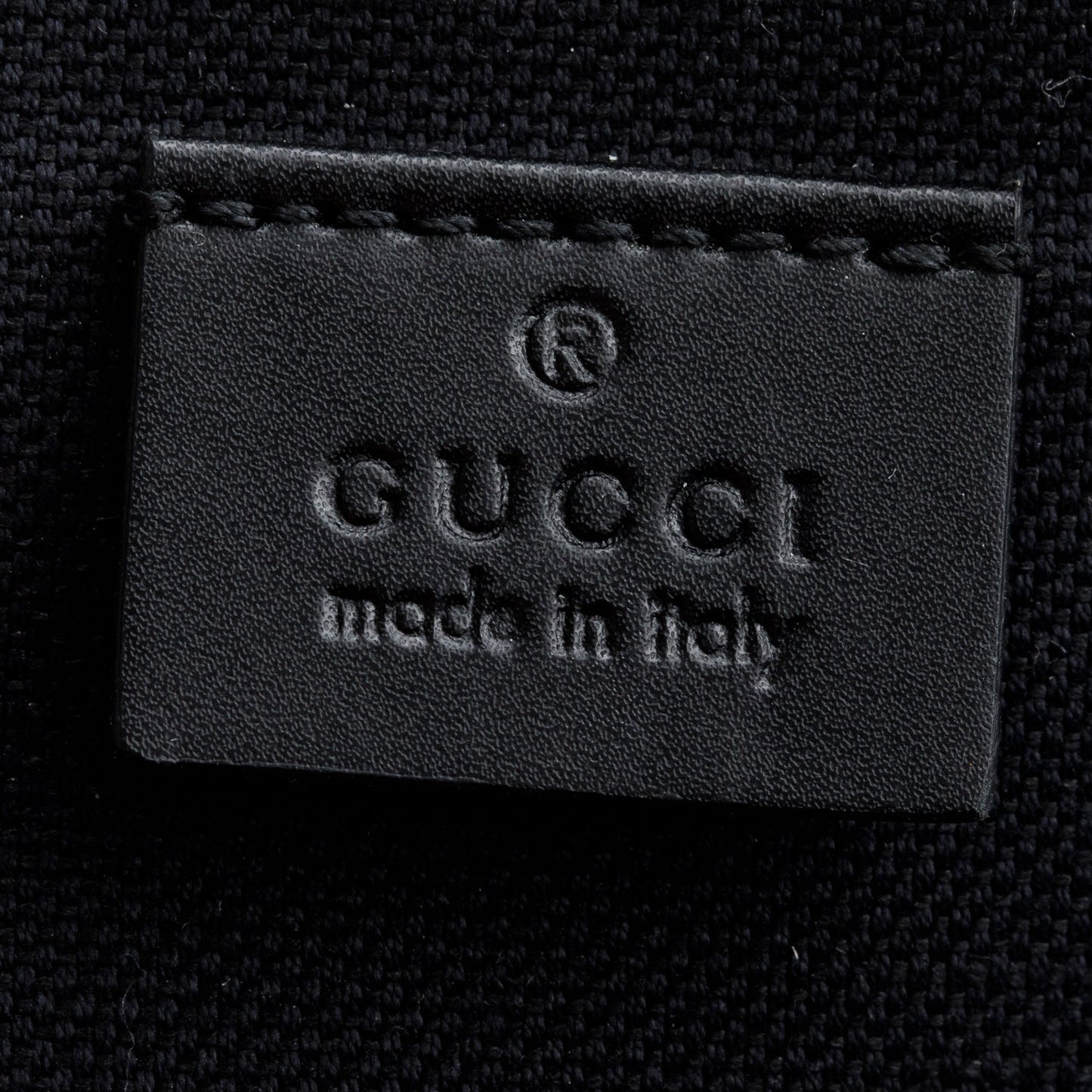 Gucci Black GG Supreme Sling Backpack