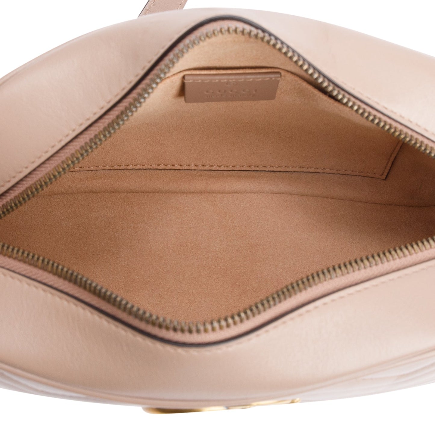 Gucci Beige GG Marmont Matelasse Small Camera Bag