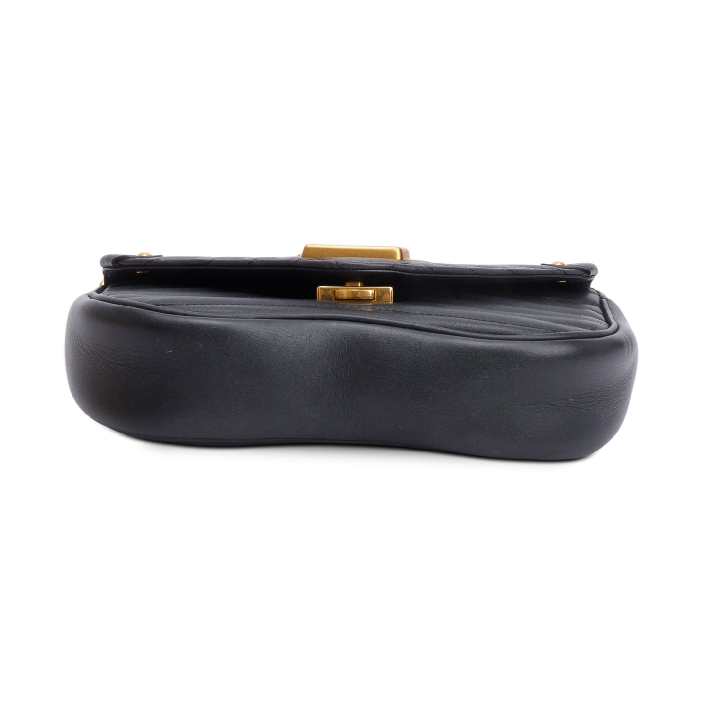 Louis Vuitton Black Leather New Wave Chain Bag MM