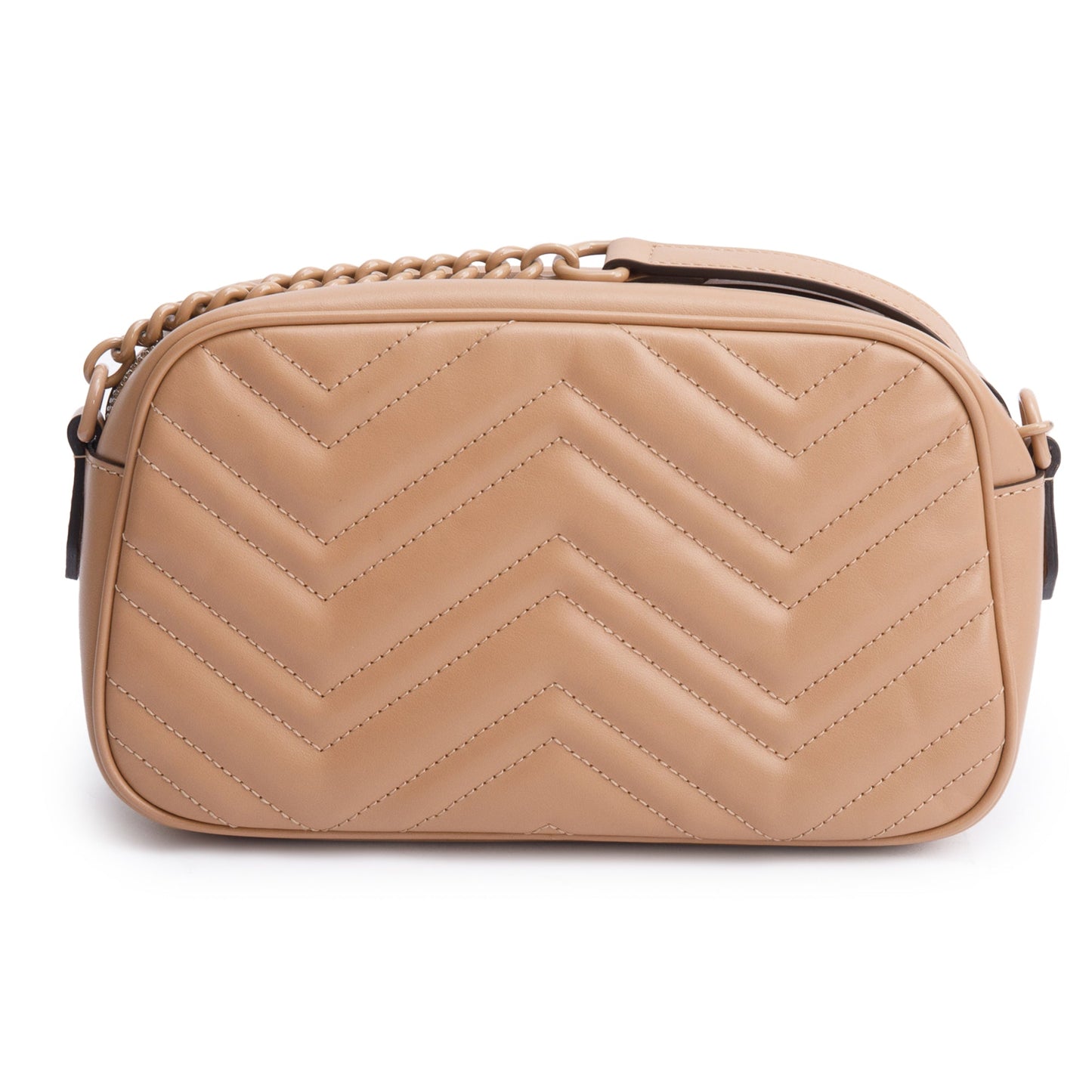 Gucci Beige GG Marmont Matelasse Small Camera Bag
