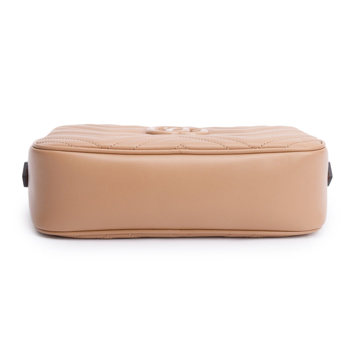 Gucci Beige GG Marmont Matelasse Small Camera Bag