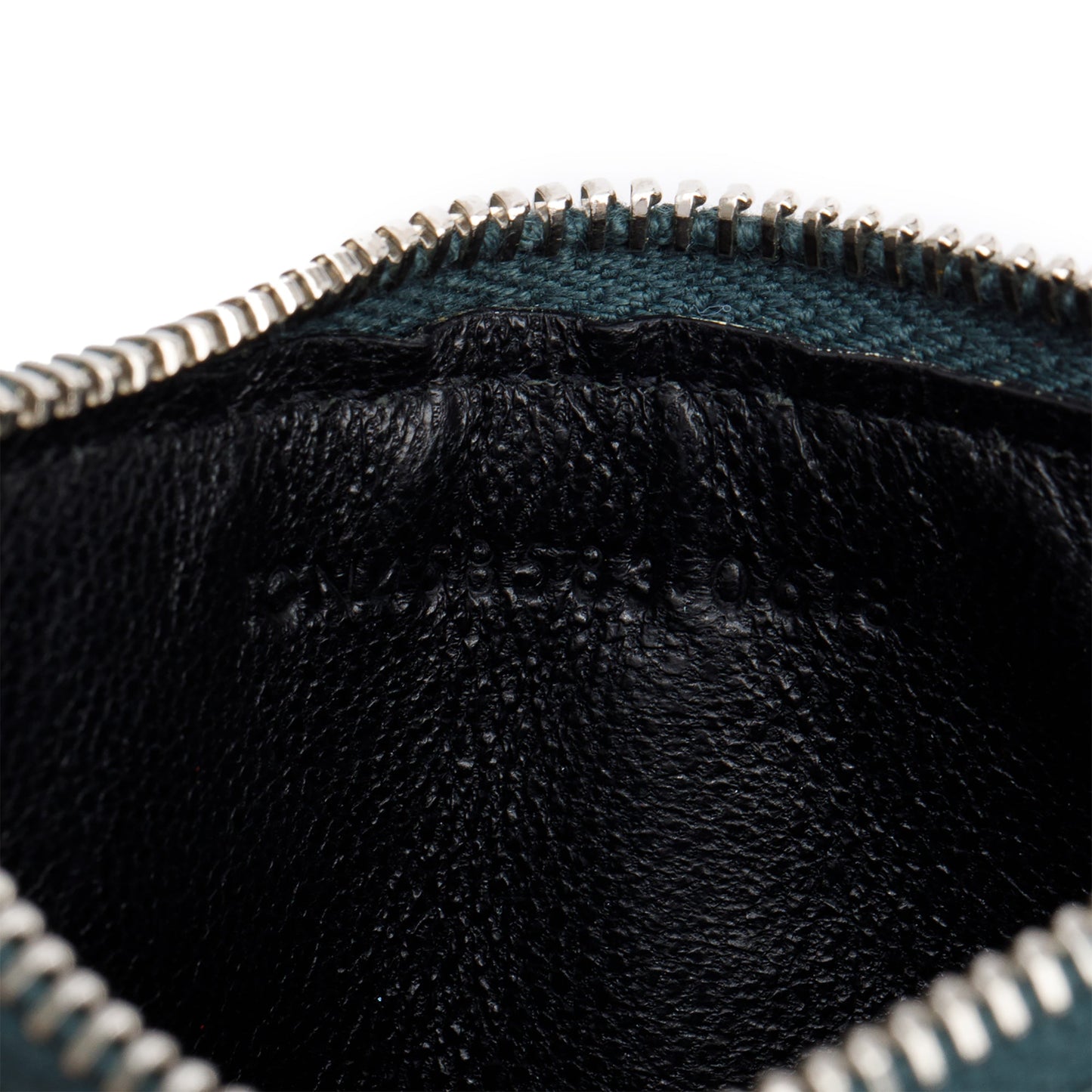 Saint Laurent Green Crocodile-Embossed Leather Cassandre Fragments Zipped Card Case