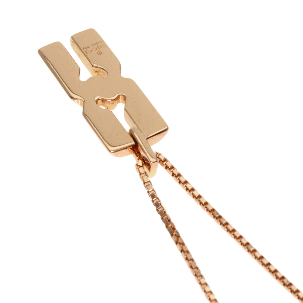 GUCCI Necklace 18K Pink Gold gold Infinity Women
