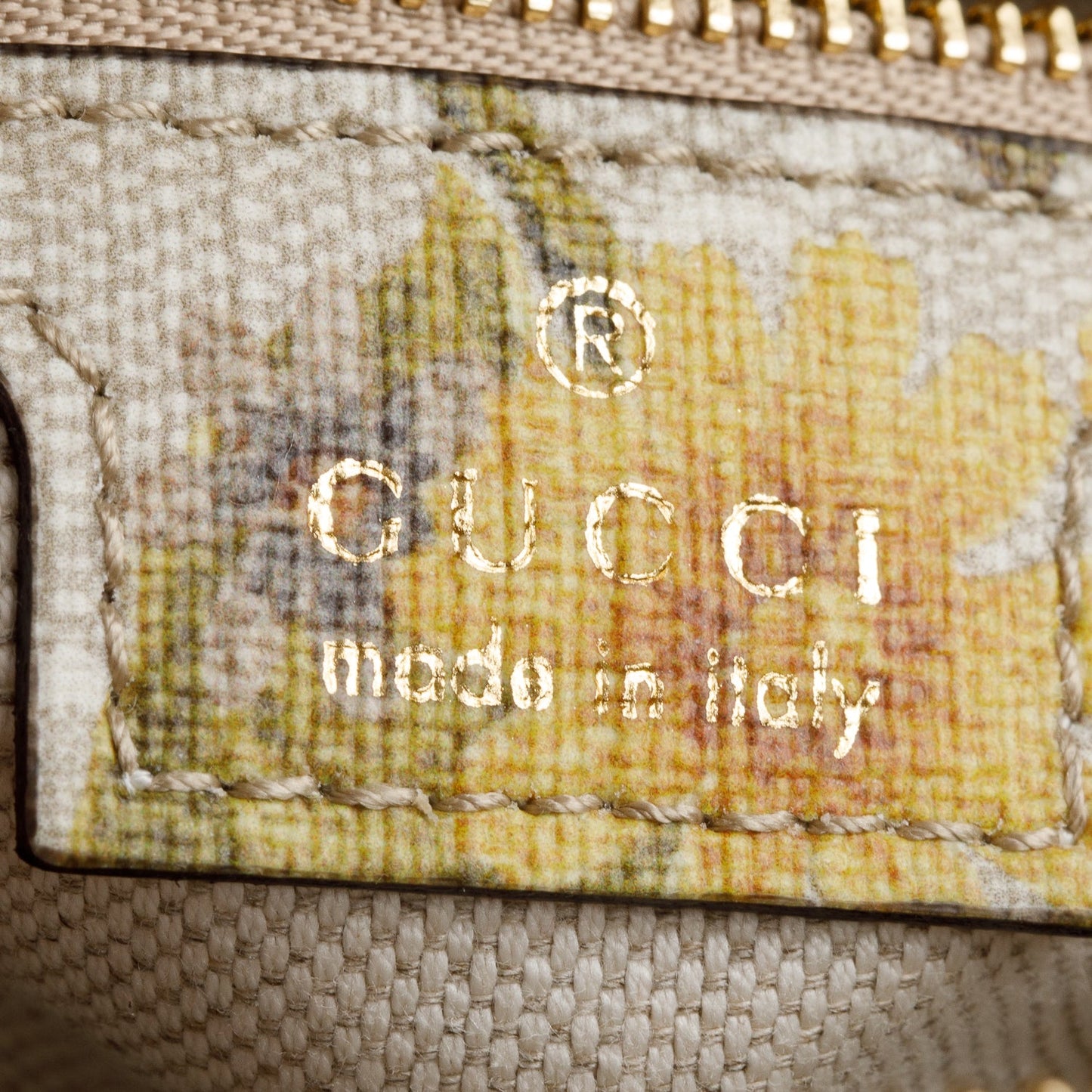 Gucci GG Supreme Water Flora Web Small Ophidia Flap Shoulder Bag