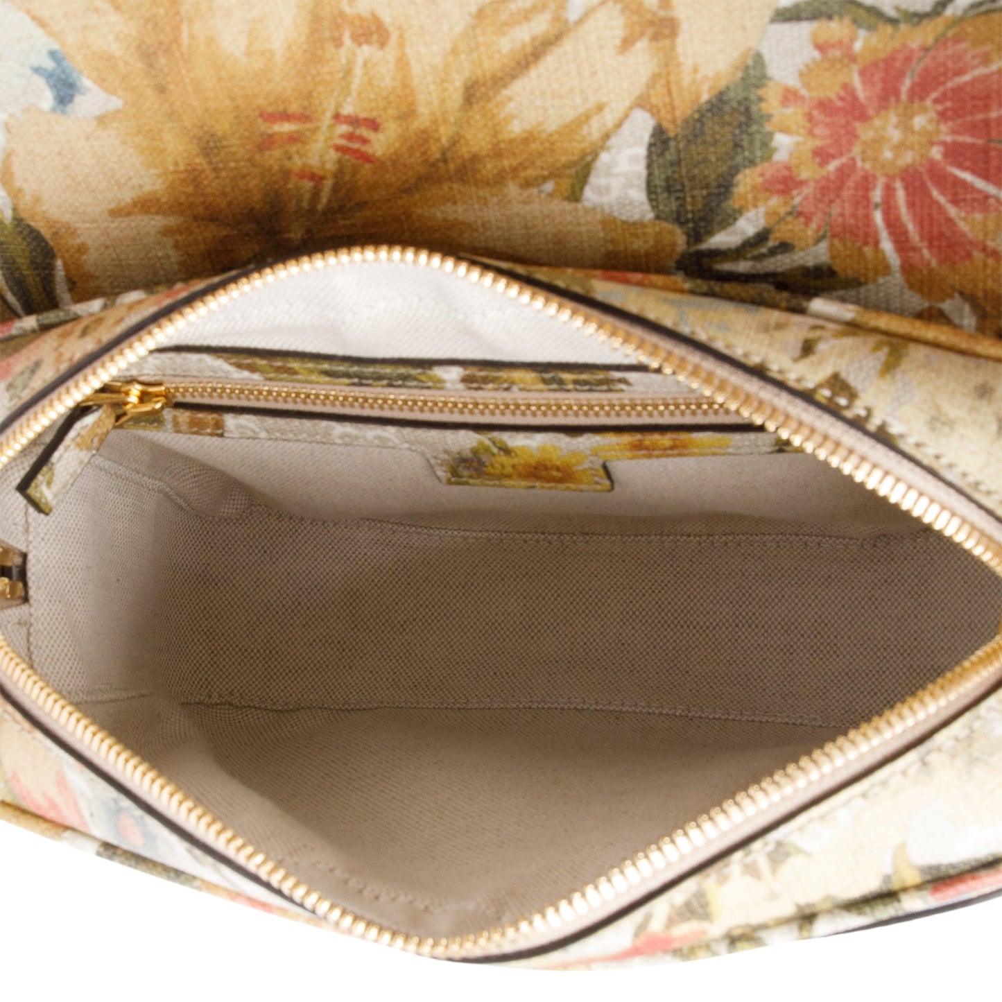 Gucci GG Supreme Water Flora Web Small Ophidia Flap Shoulder Bag
