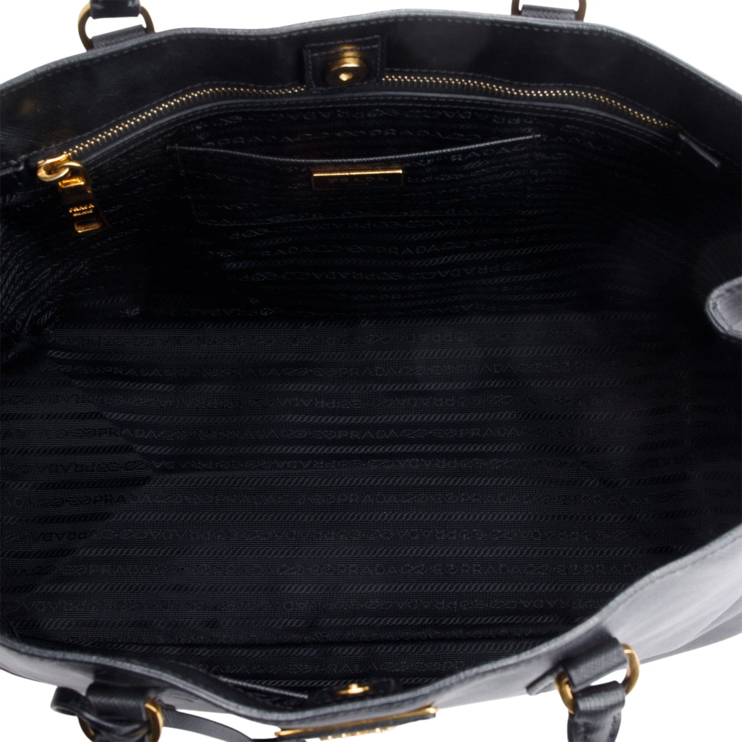 Prada Black Saffiano Lux Large Galleria Tote