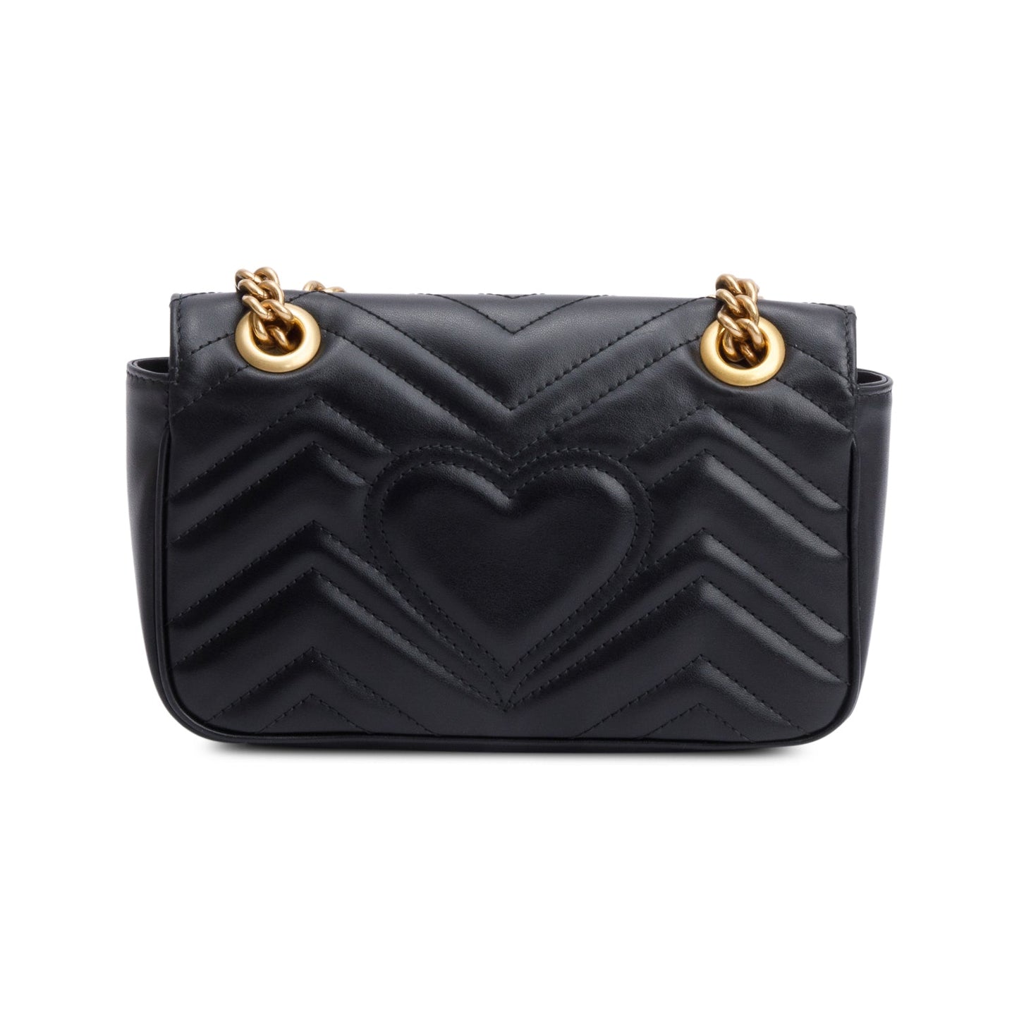 Gucci Black GG Marmont Matelasse Mini Shoulder Bag