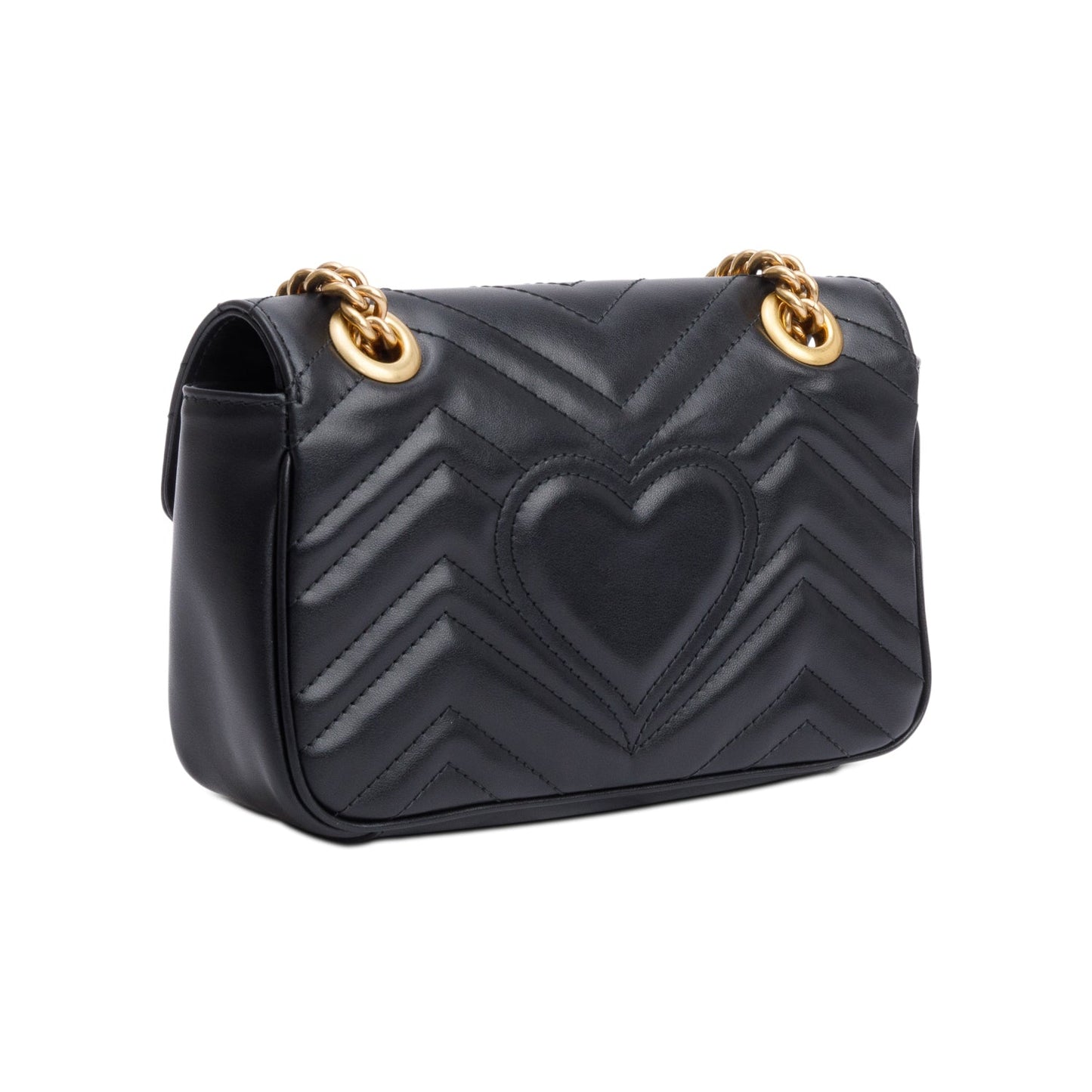 Gucci Black GG Marmont Matelasse Mini Shoulder Bag