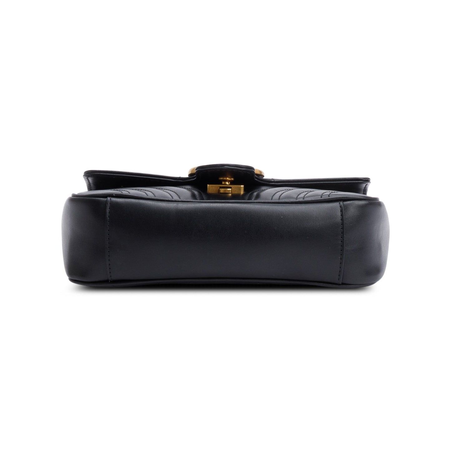 Gucci Black GG Marmont Matelasse Mini Shoulder Bag