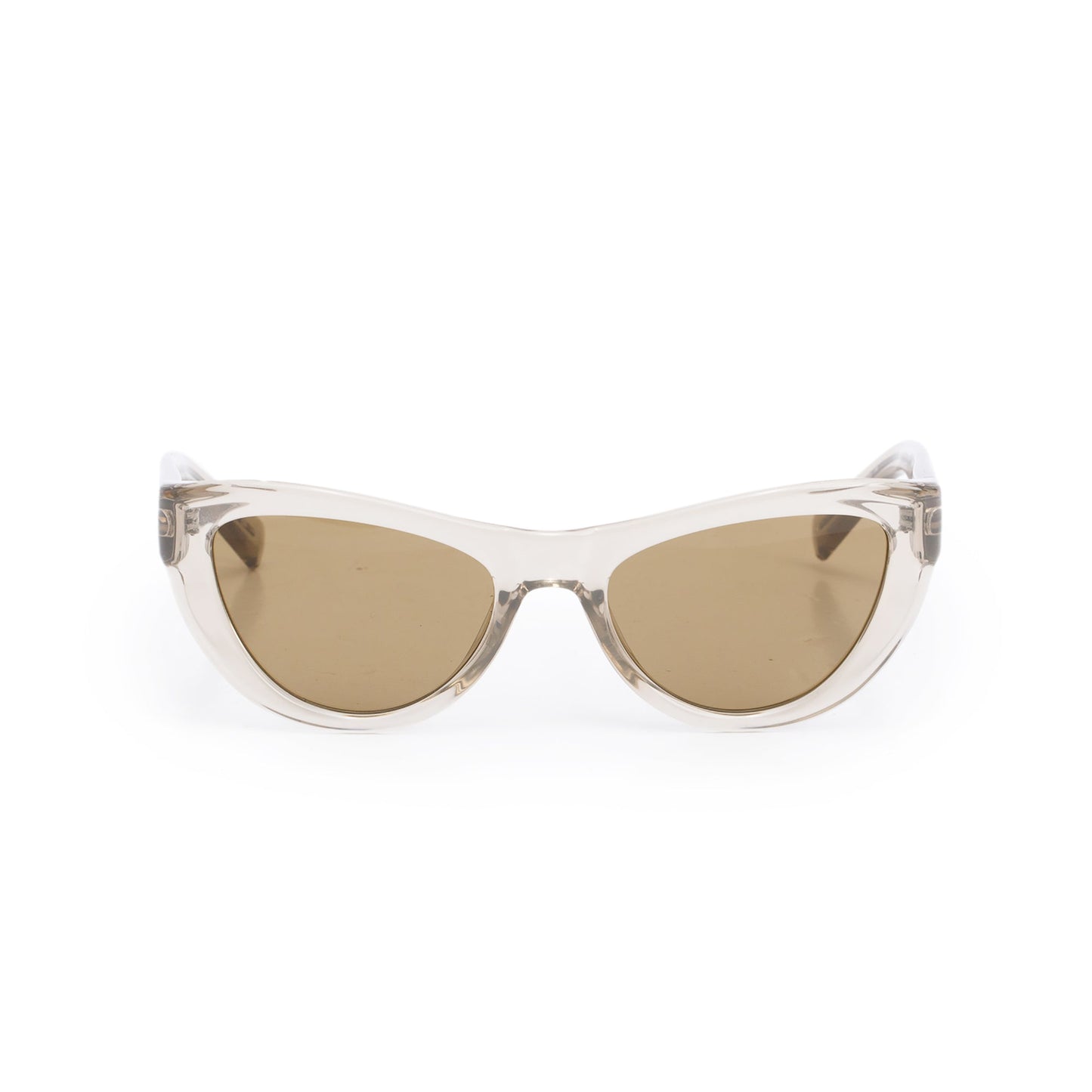 Saint Laurent SL 676 Grey Transparent Acetate Cat Eye Sunglasses
