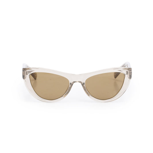 Saint Laurent SL 676 Grey Transparent Acetate Cat Eye Sunglasses