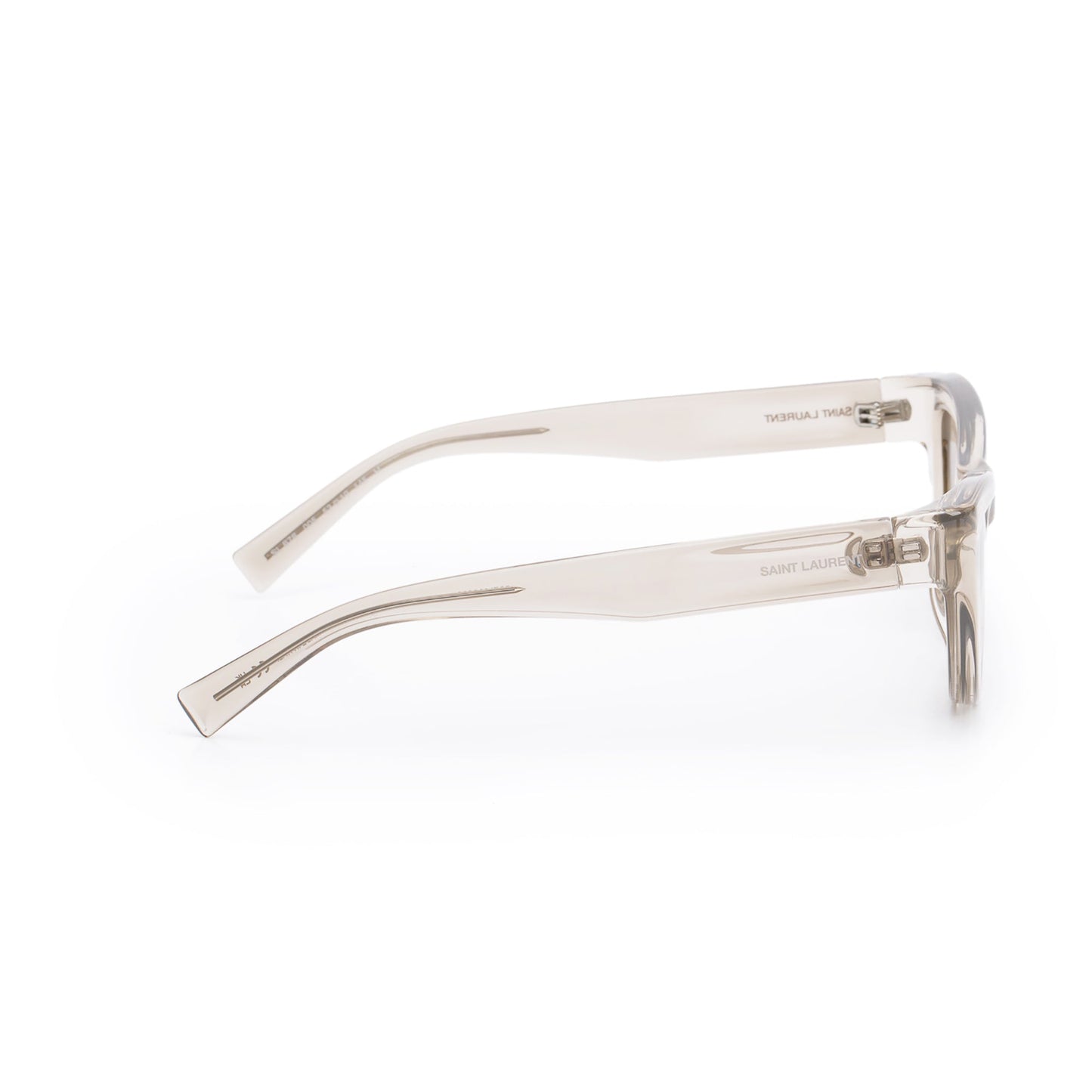 Saint Laurent SL 676 Grey Transparent Acetate Cat Eye Sunglasses