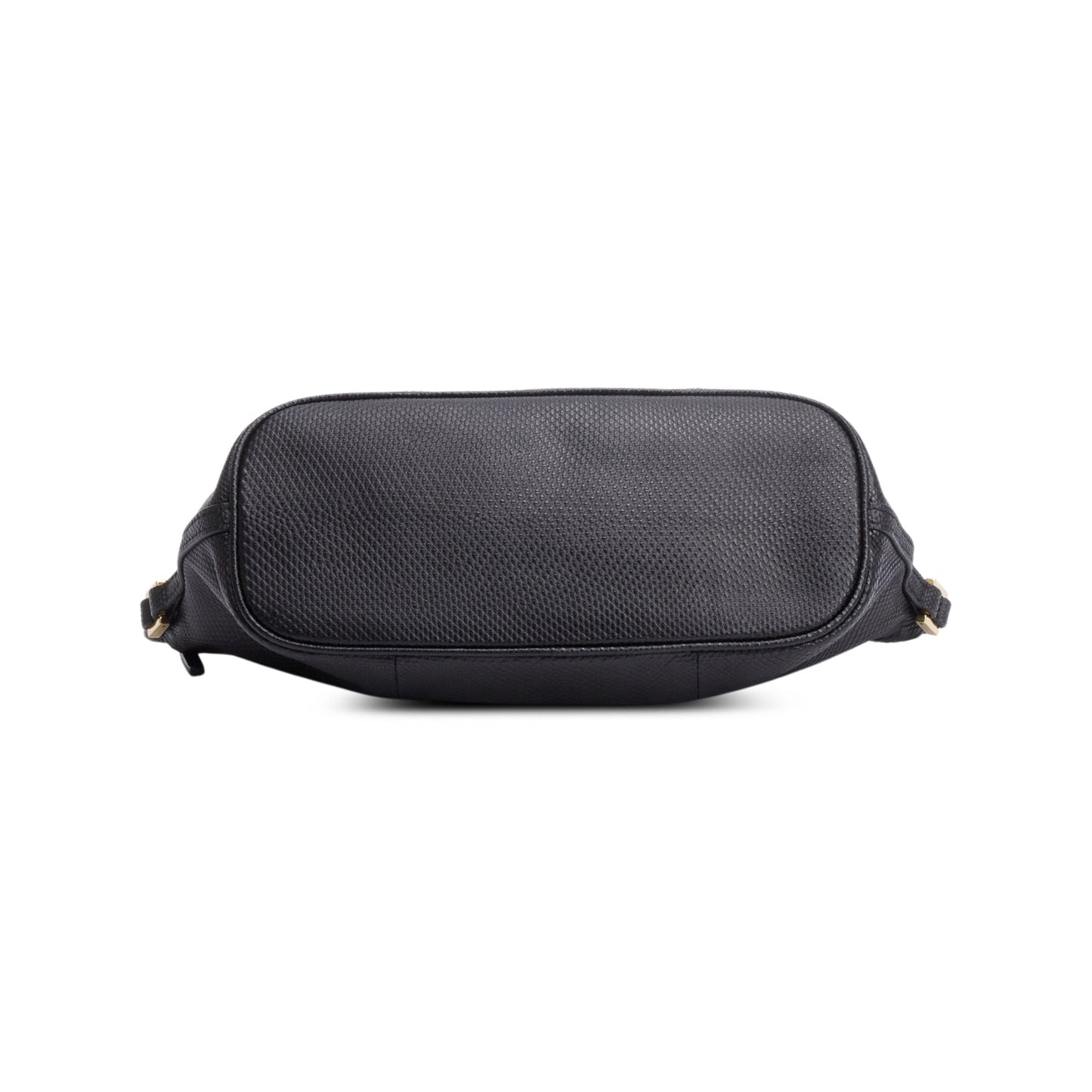 Gucci Black Lizard Embossed Leather Boat Pochette