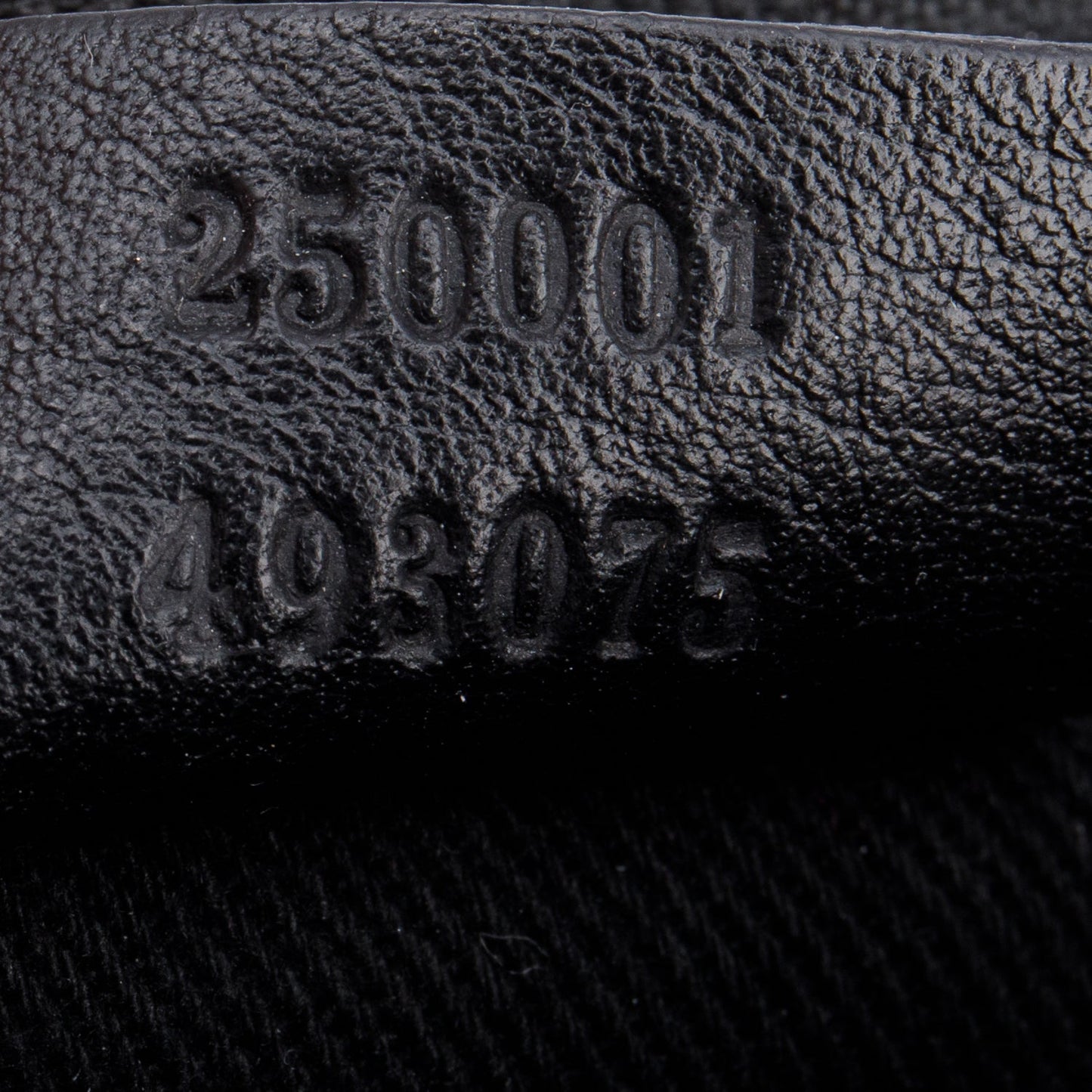 Gucci Black Lizard Embossed Leather Boat Pochette