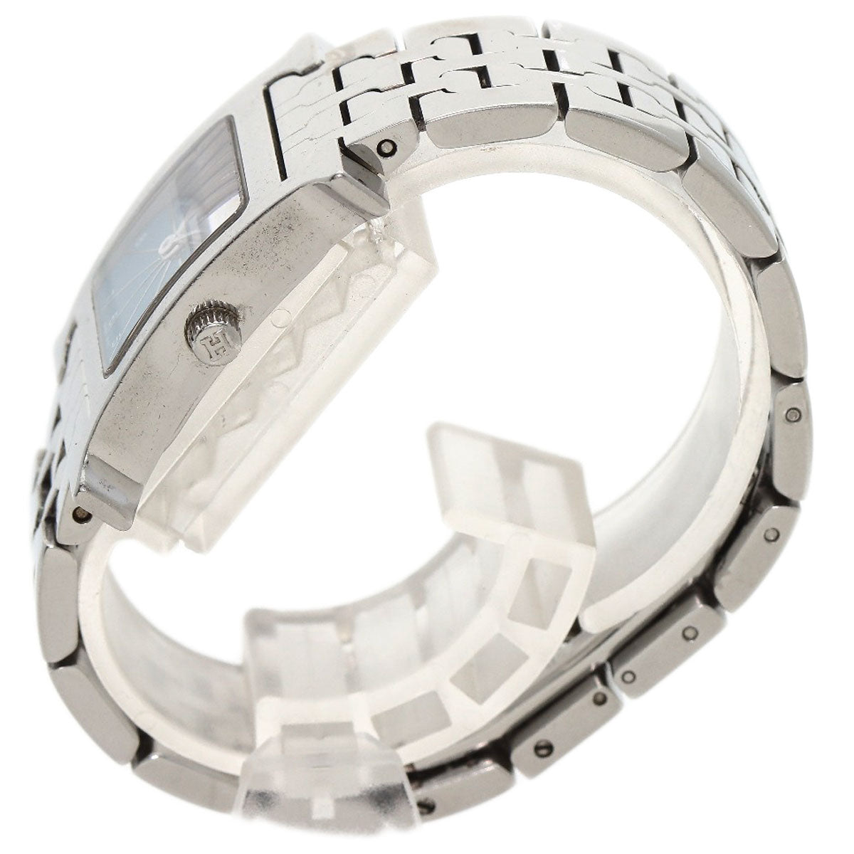 HERMES Watches Quartz HH1.210 Stainless Steel , Stainless Steel Silver H Watch Blue Gene Blue gene dial Women