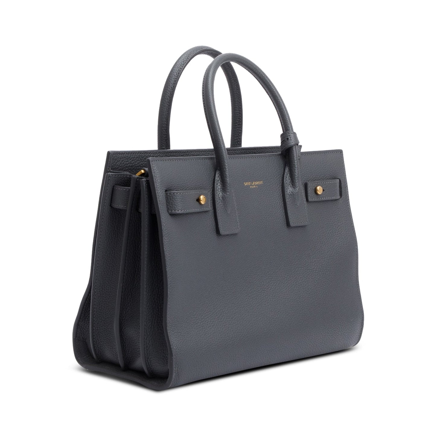 Saint Laurent 2022 Grey Grained Leather Baby Sac De Jour