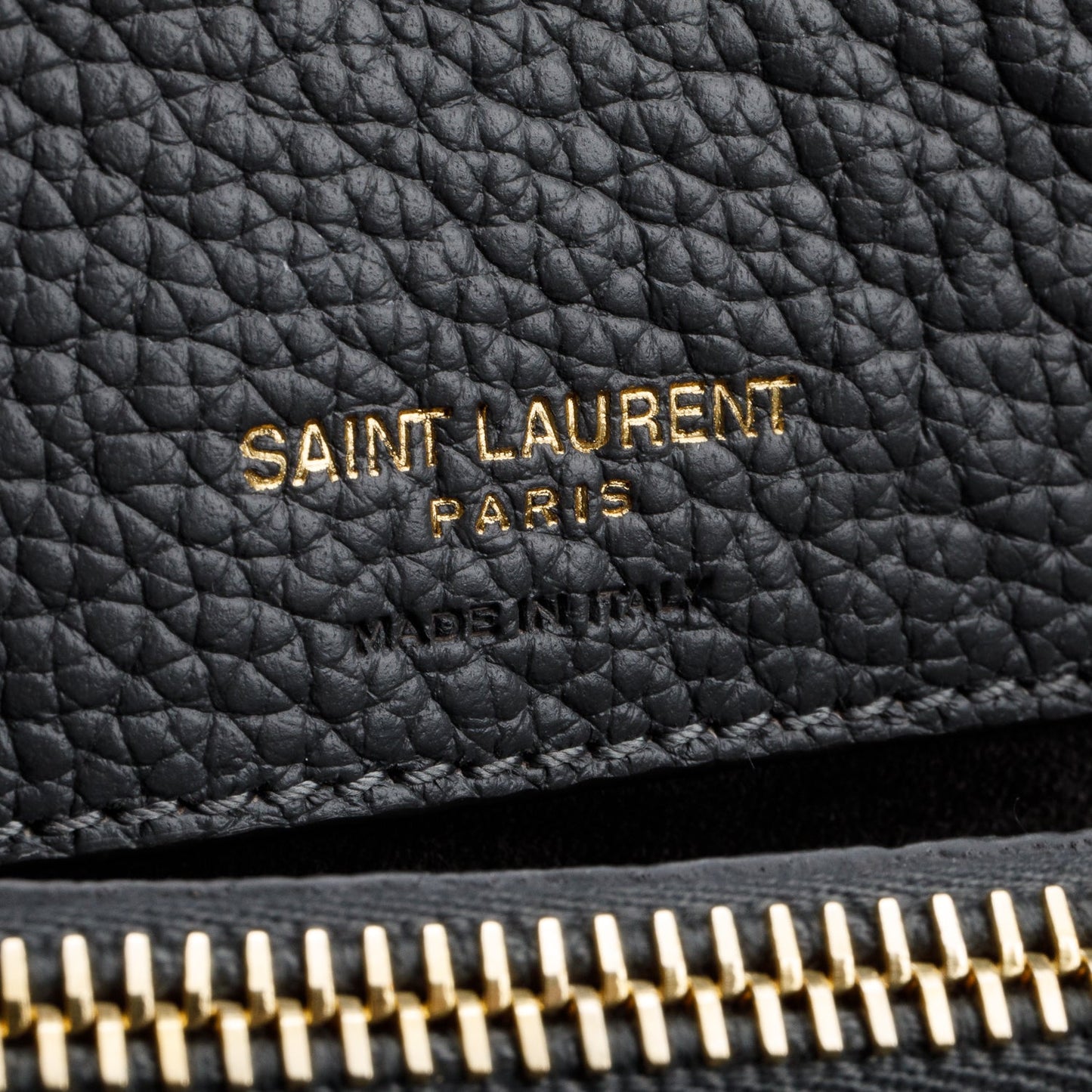 Saint Laurent 2022 Grey Grained Leather Baby Sac De Jour