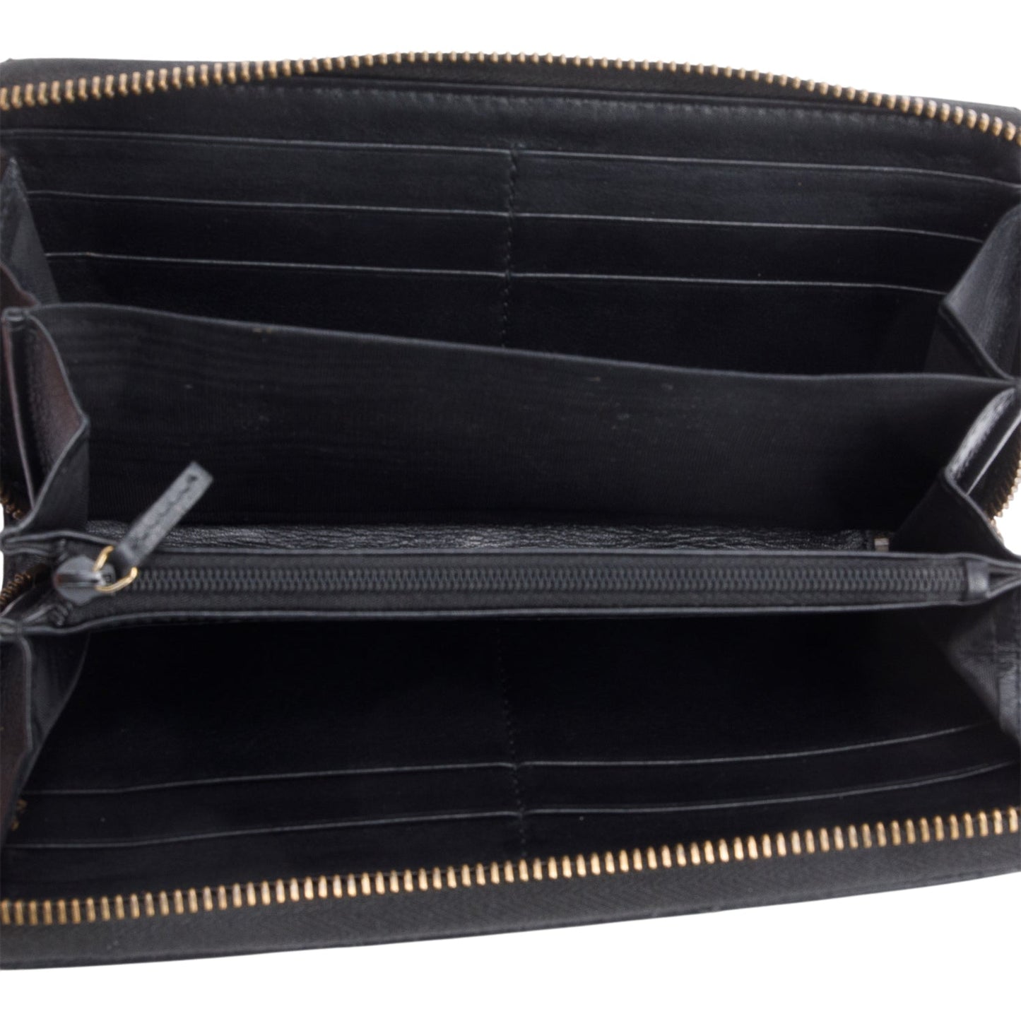 Gucci Black GG Marmont Matelasse Leather Zip Around Wallet